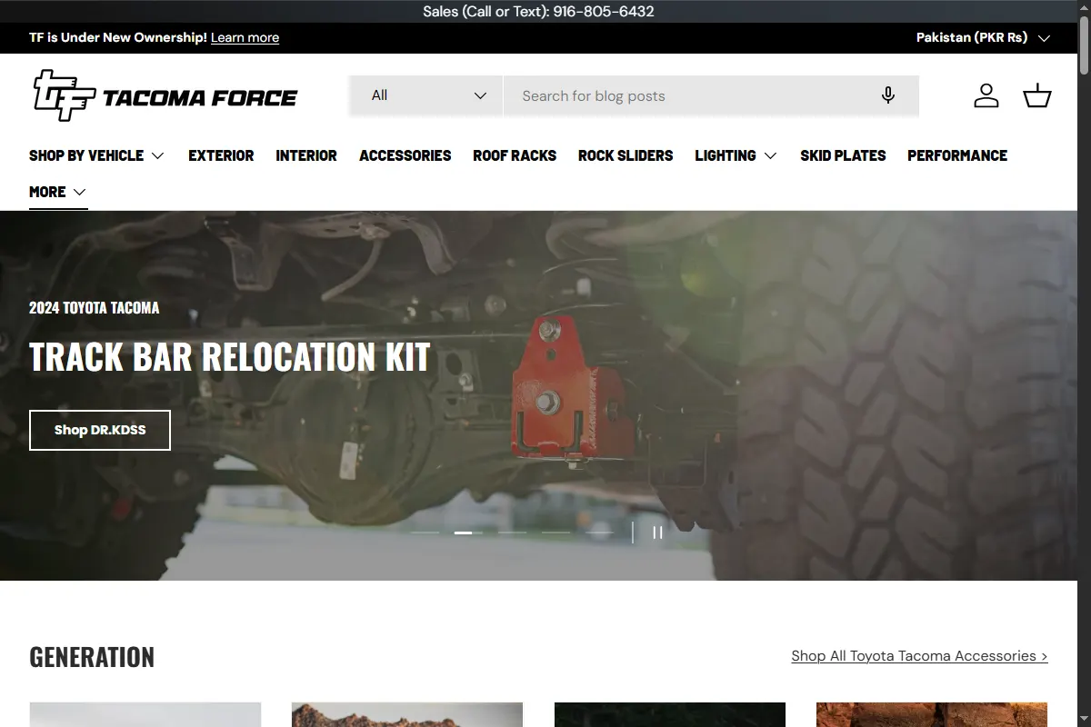 Tacoma Force website preview